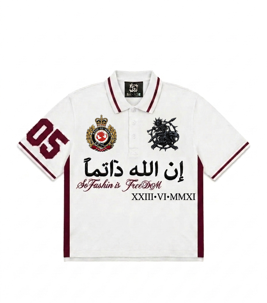 Savage White Polo